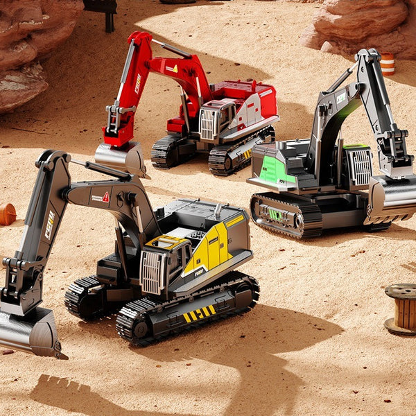 Alloy Excavator Toy with Multi-Joint Movement