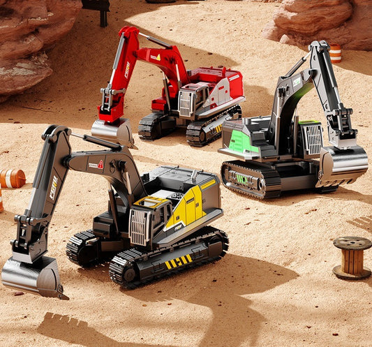 Alloy Excavator Toy with Multi-Joint Movement