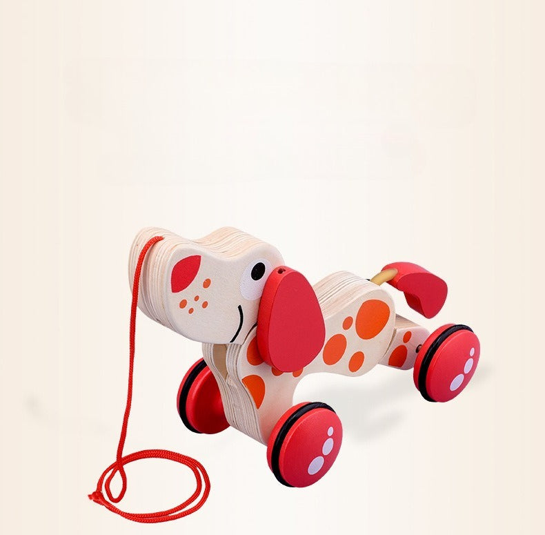 Wooden Pull-Along Animal Walker Toy