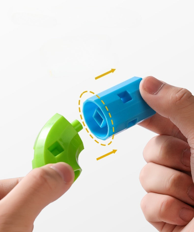 Flexible Curved Building Blocks with Storage Case