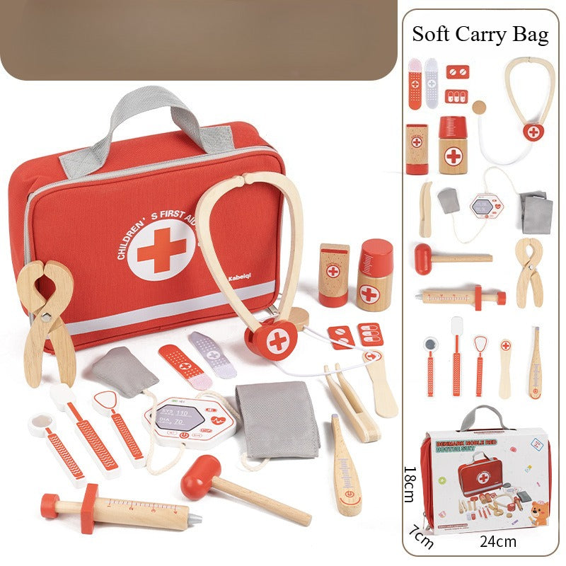 Little Medic Wooden Doctor’s Kit with Travel Case