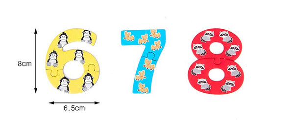 My First Match: Big Piece Animal Alphabet & Number Puzzles