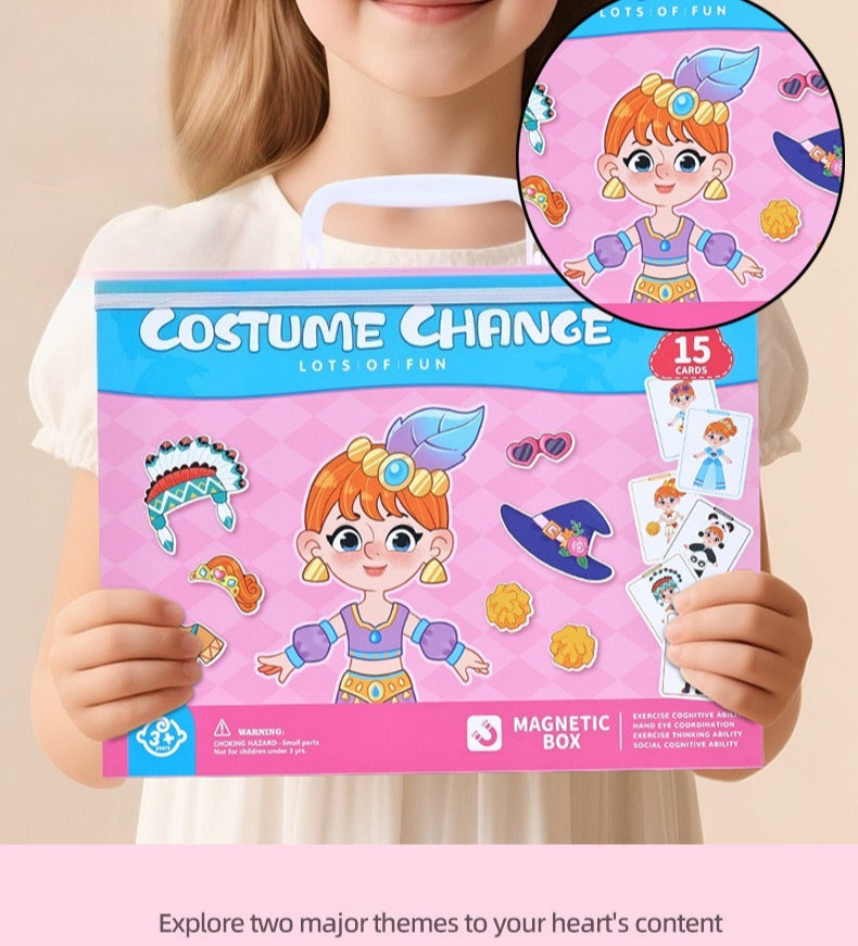 Magnetic Portable Dress-Up Activity Box