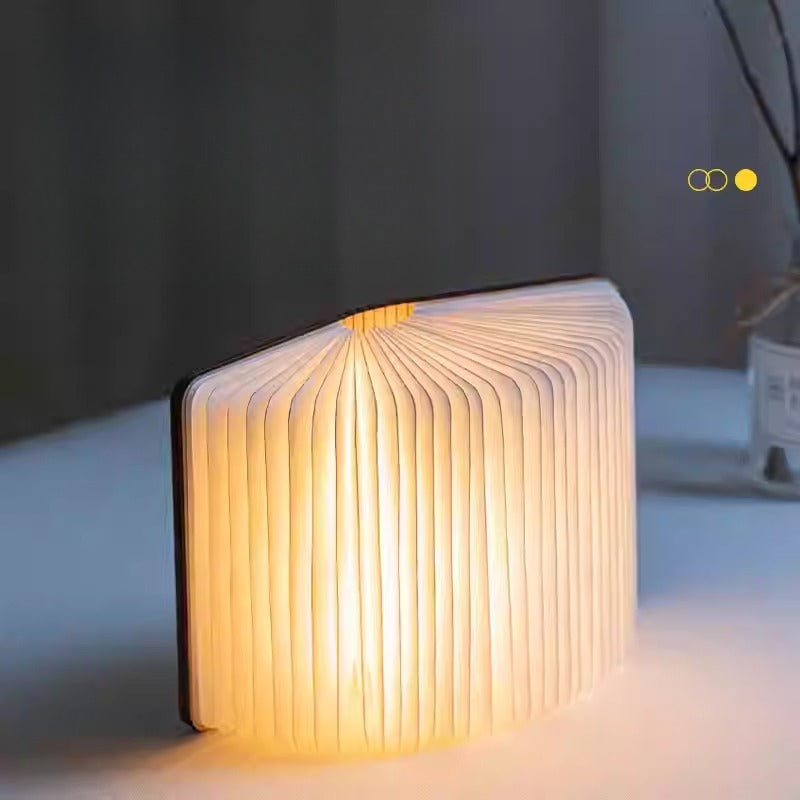 Folding Wooden Book Lamp