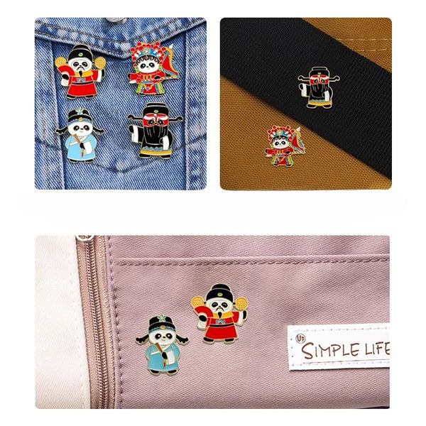 Chengdu Panda Series Decorative Pin