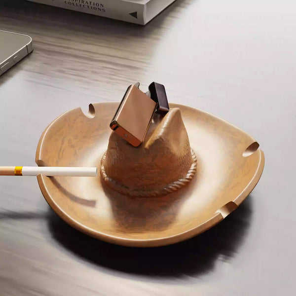 Cowboy Hat Resin Ashtray
