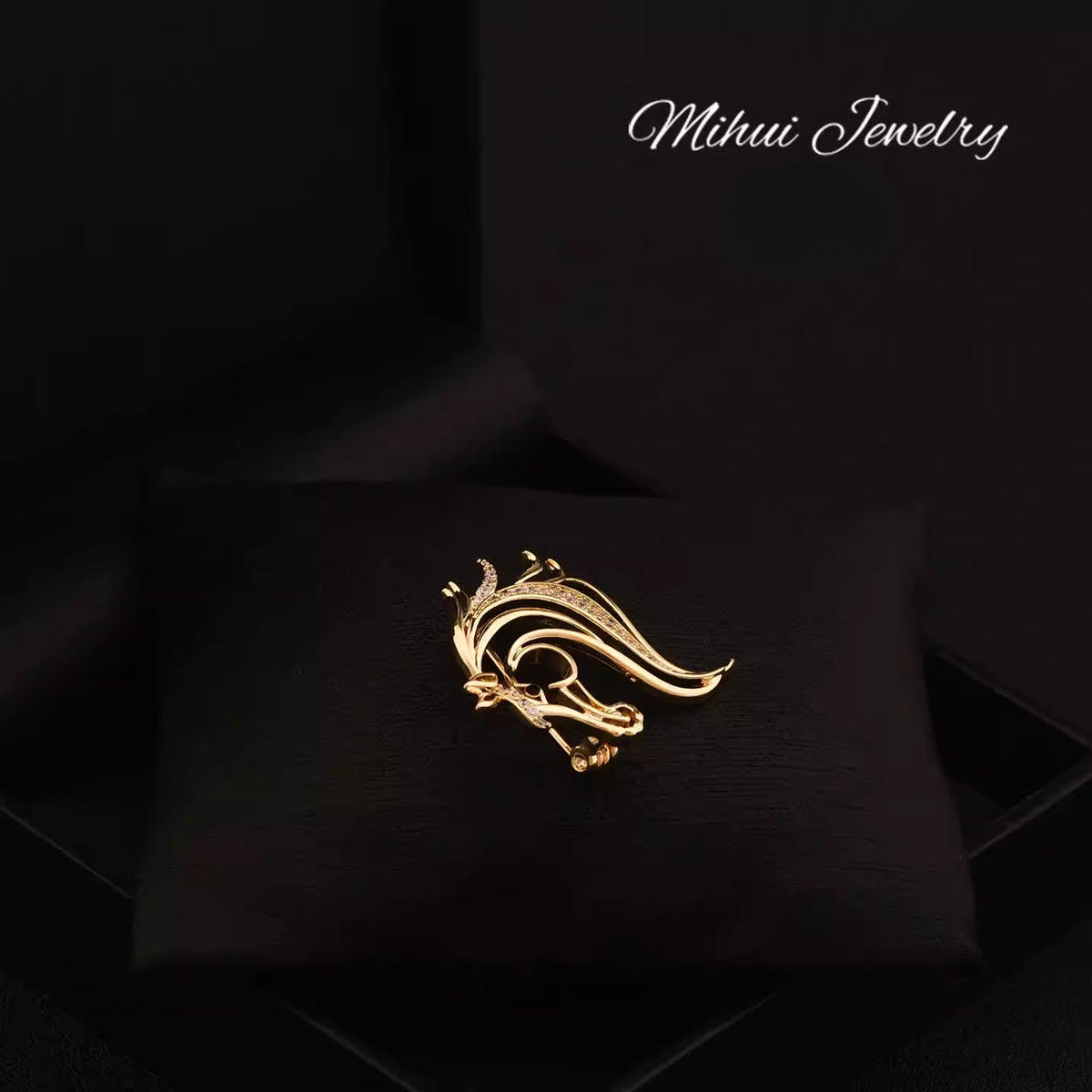 Elegant Galloping Horse Lapel Pin