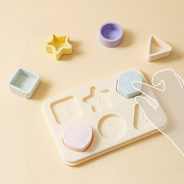Soft Touch Silicone Shape & Number Puzzle