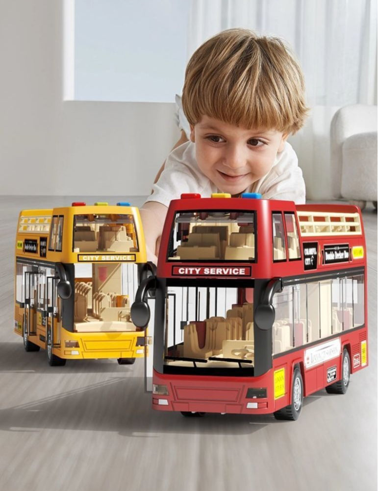 Double-Decker City Sightseeing Bus with Sound and Light