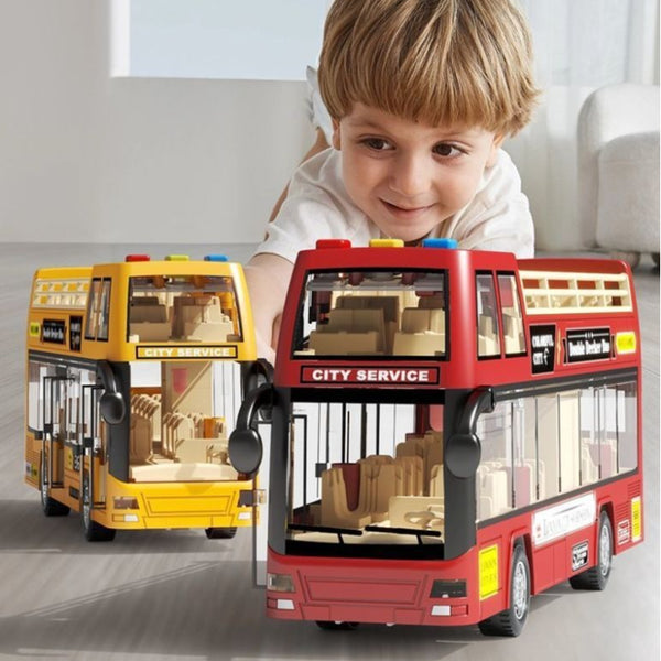 Double-Decker City Sightseeing Bus with Sound and Light