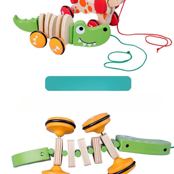 Wooden Pull-Along Animal Walker Toy