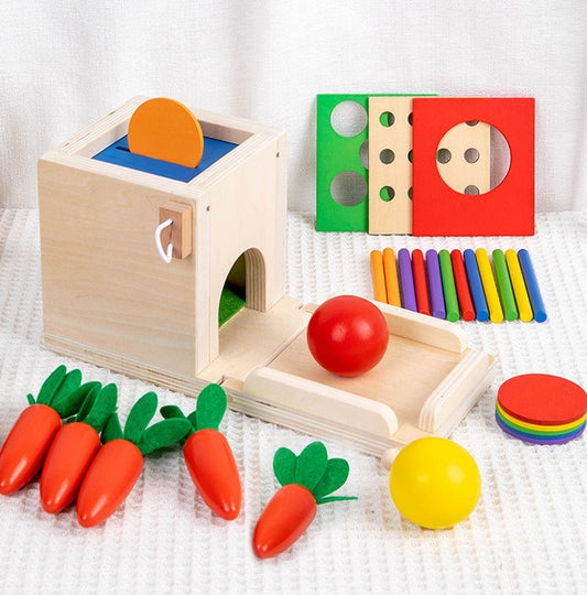 Wooden 4-in-1 Montessori Learning Box