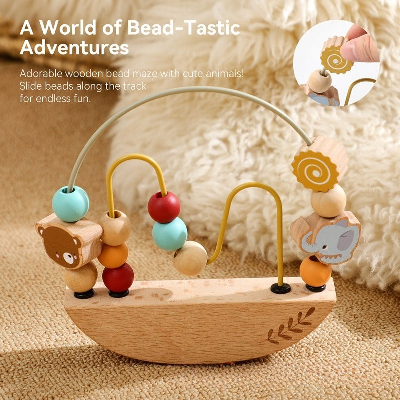 Wooden Balance Bead Maze for Babies & Toddlers