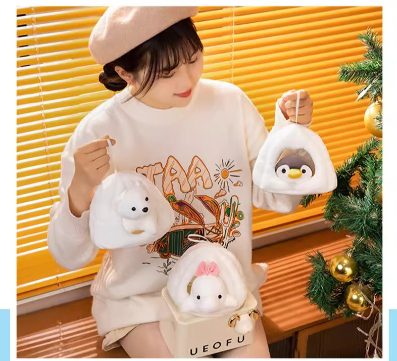 Arctic Animal and Igloo Plush Set