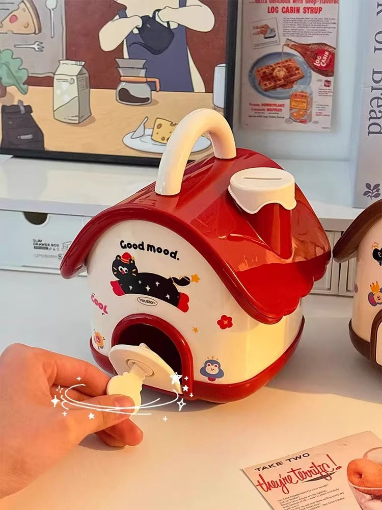 Whimsical Cottage Money Bank