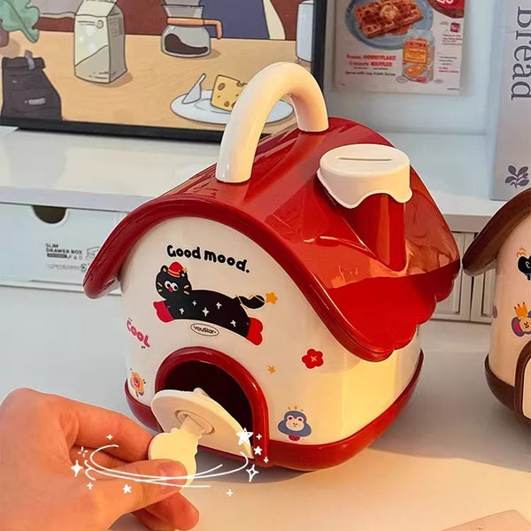 Whimsical Cottage Money Bank