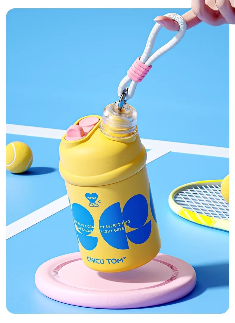 Dual-Sip Insulated Travel Tumbler