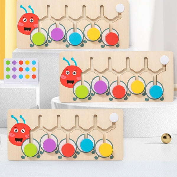 Wooden Animal Shape Color Logic Game