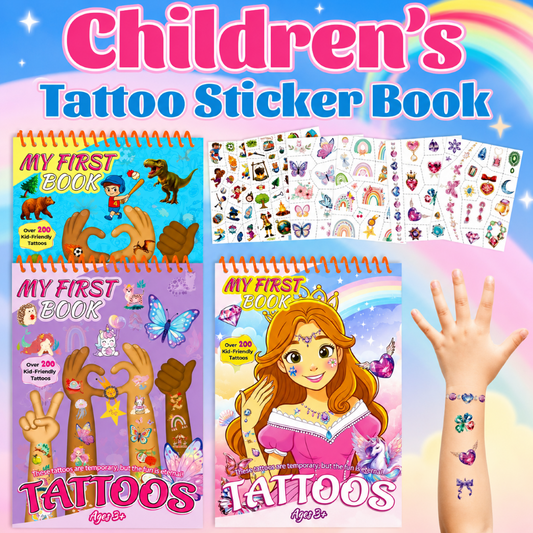 Gemstone & Fantasy Kids Temporary Tattoo Set