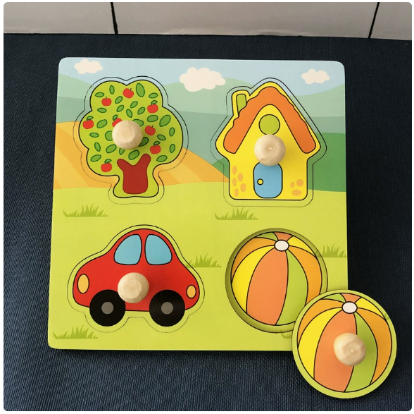 Wooden Peg Puzzle for Early Learning
