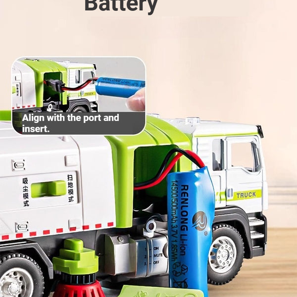 1/50 Scale Alloy Sweeper Truck with Vacuum Function