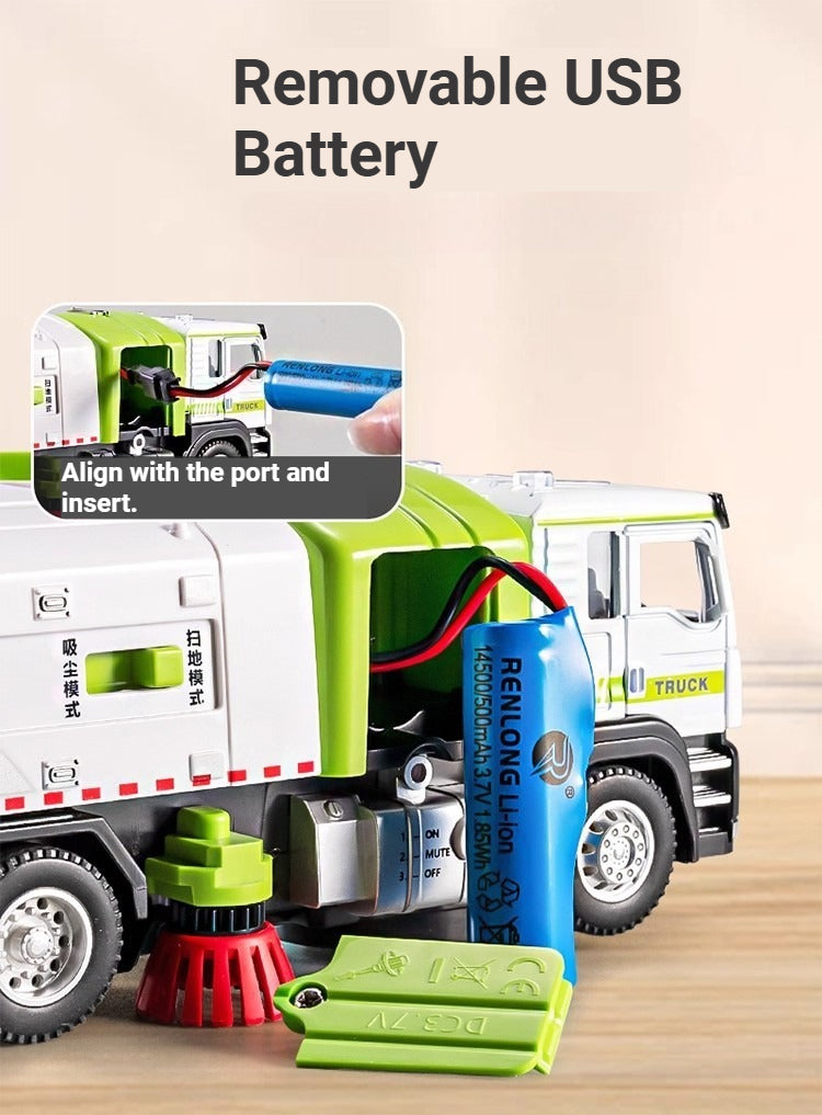 1/50 Scale Alloy Sweeper Truck with Vacuum Function