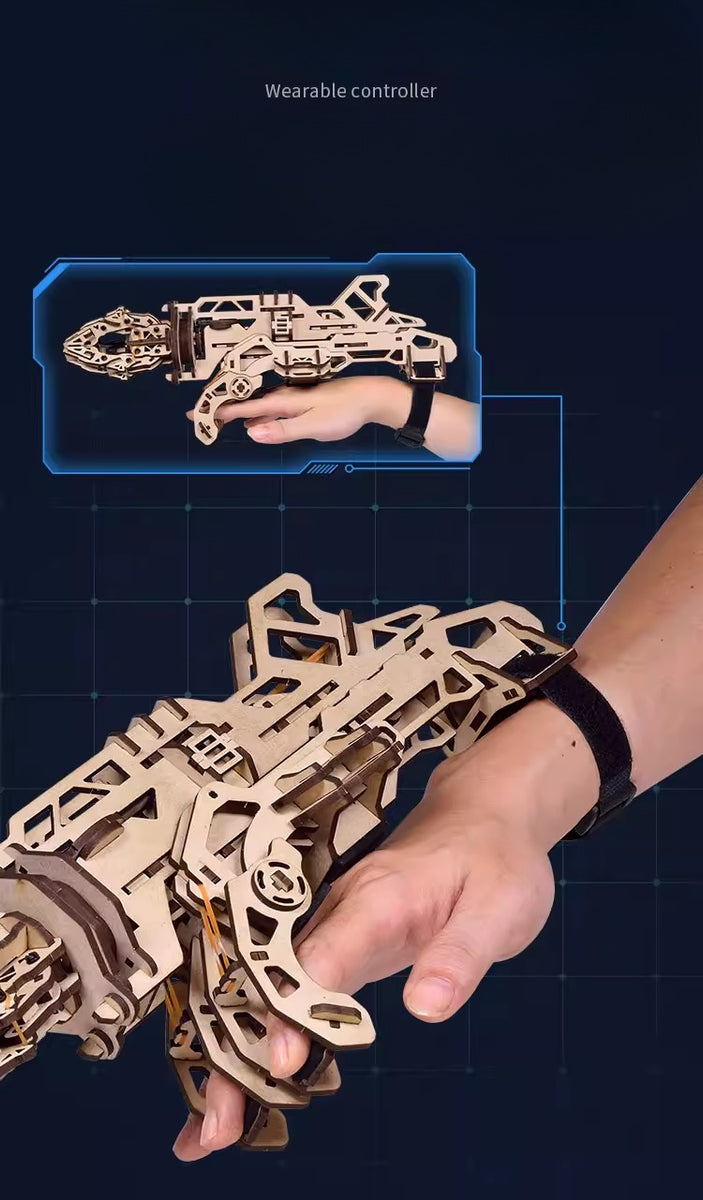 Wearable Mechanical Claw Wooden Model Kit