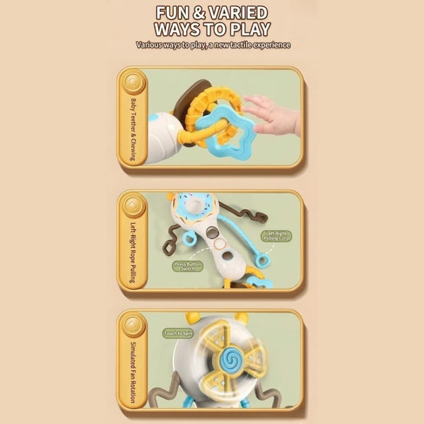 Donut Busy Shake Stick Interactive Baby Rattle & Teether