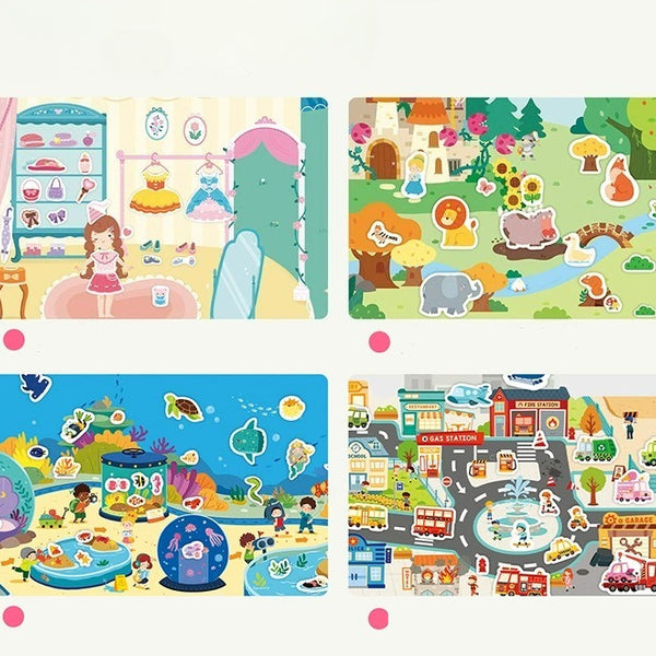 Mideer Reusable Jelly Sticker Book Set