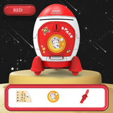 Space Rocket Money Bank & DIY Sticker Set Fantastik Curios