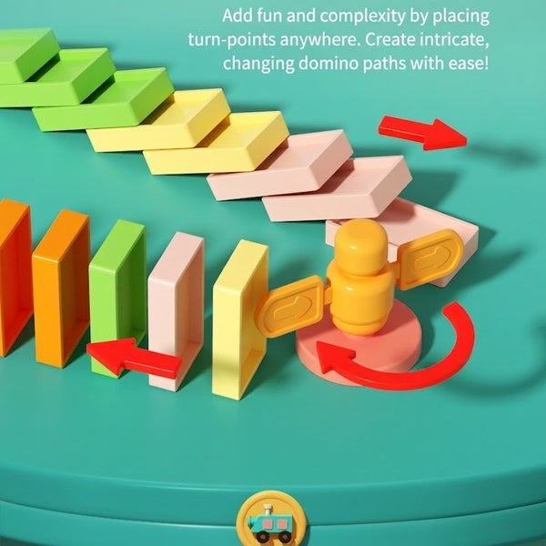 Automatic Domino-Laying Toy Train