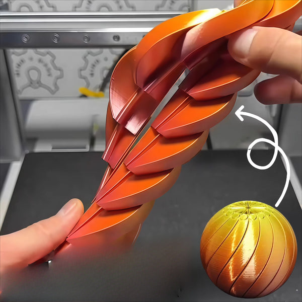 Kinetic Twisting Spiral Ball