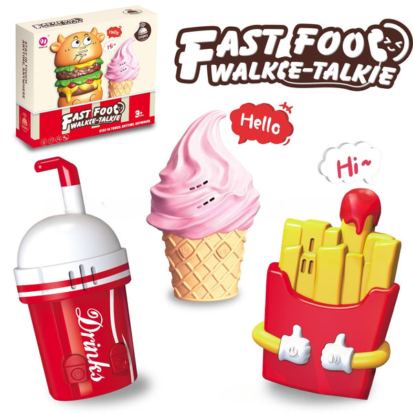 The 'Snack Chat' Fast Food Walkie Talkie Set