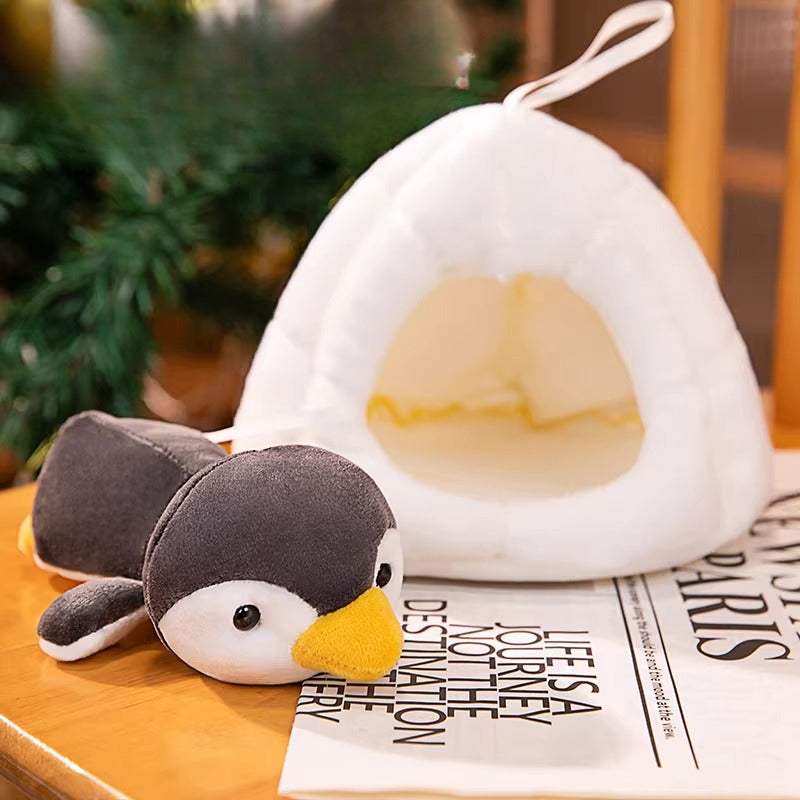 Arctic Animal and Igloo Plush Set