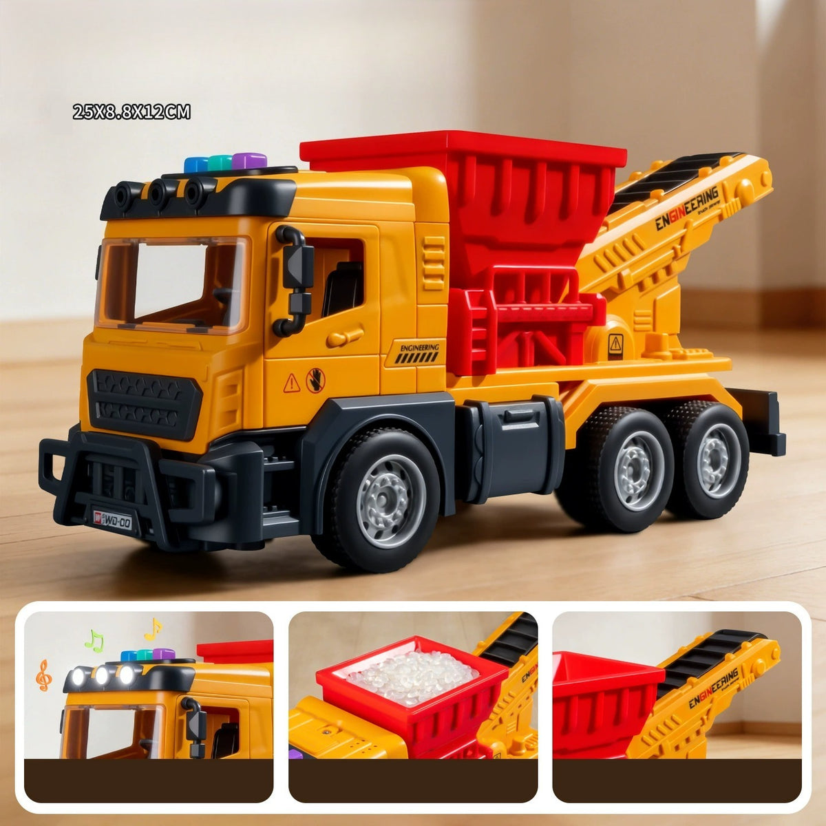 Electric Tracked Sand Truck with Sound and Light