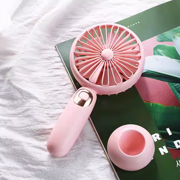 Portable Handheld Fan with Integrated Bluetooth Speaker