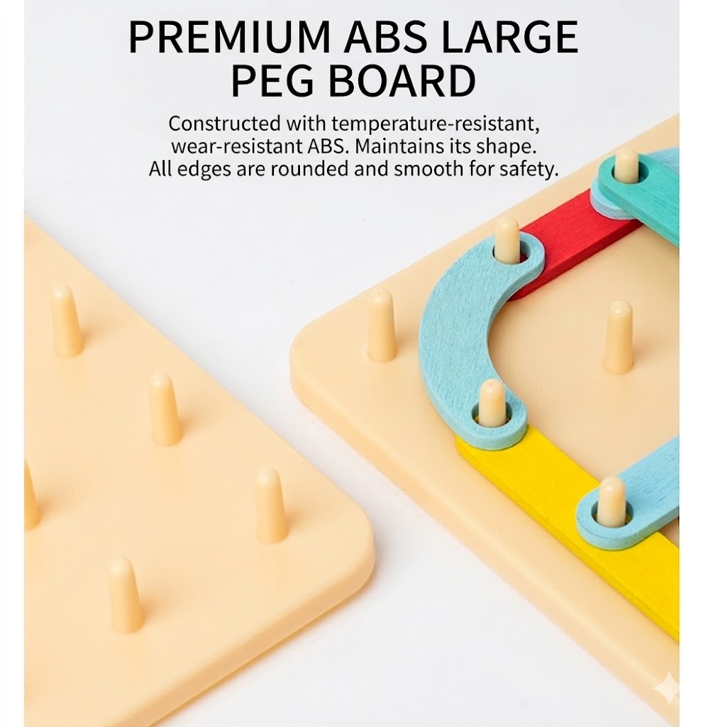 36-Peg Creative Shape and Structure Building Set