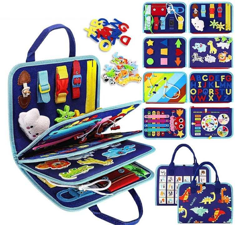 Dinosaur Adventure Felt Busy Board for Kids