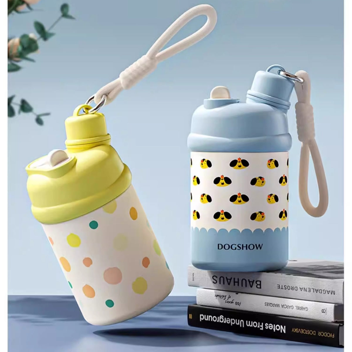 Compact Stainless Steel Insulated Bottle with Dual-Drink Lid