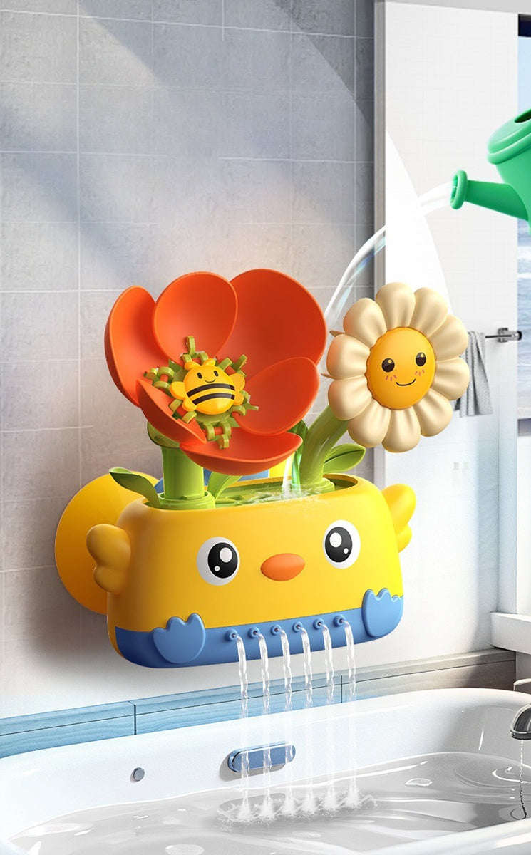 Rotating Chick Bath Toy with Suction Cups