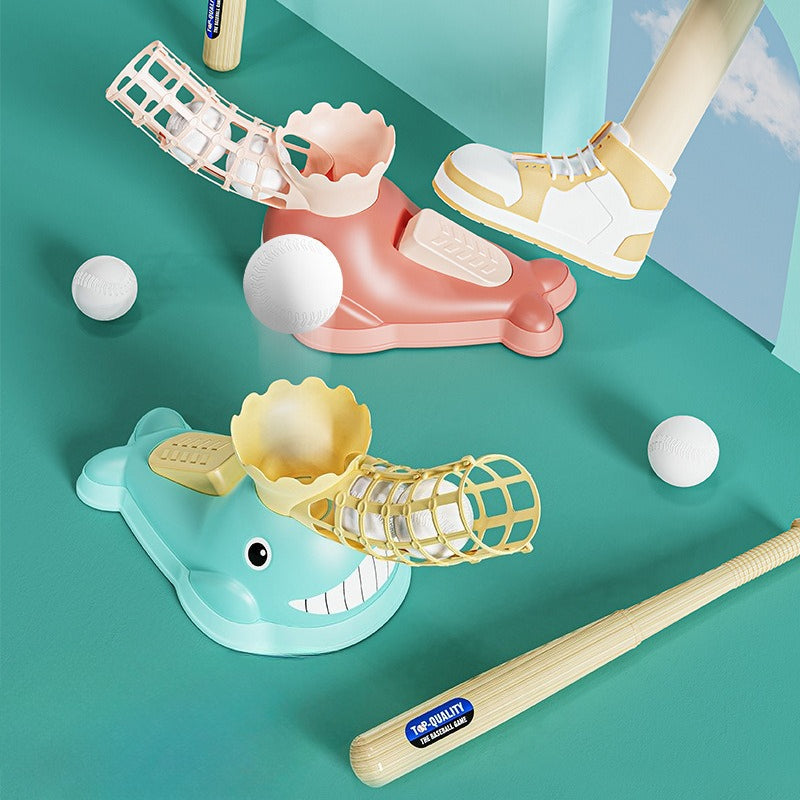 Whale-of-a-Time Automatic Baseball Launcher Set Fantastik Curios