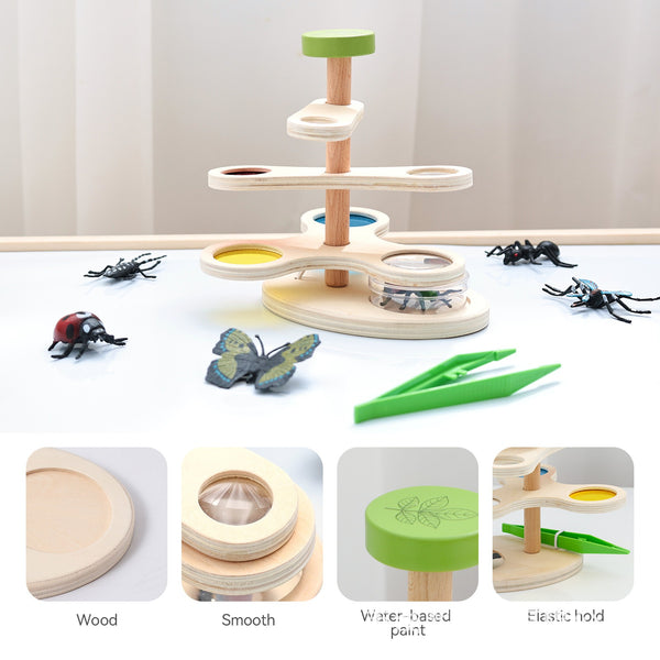 Wooden Insect Observation and Color Filter Set for Kids