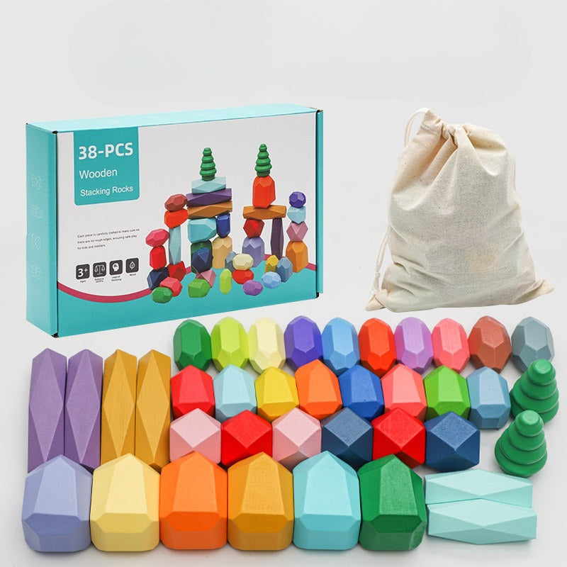 Nordic Wooden Stacking Stones – The 'Zen' Balance Set Fantastik Curios