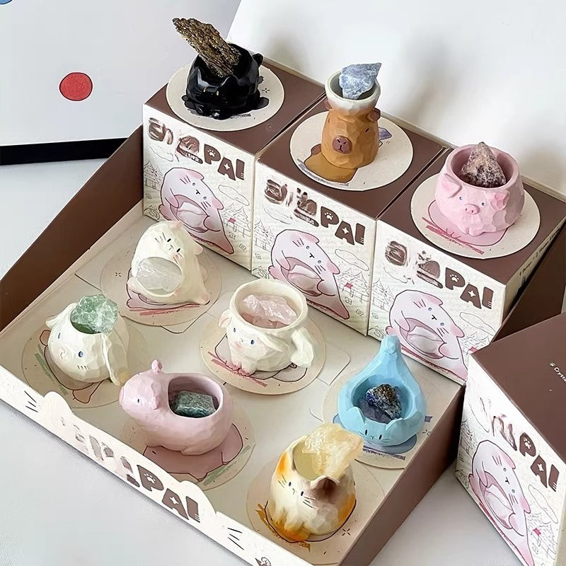 Animal Crystal Stone Aroma Diffuser Blind Box