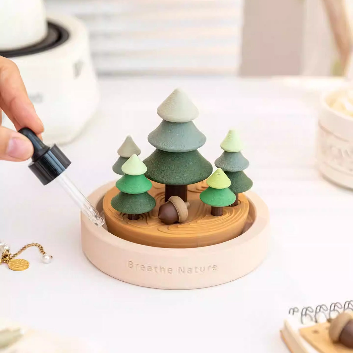 Miniature Christmas Tree Essential Oil Diffuser