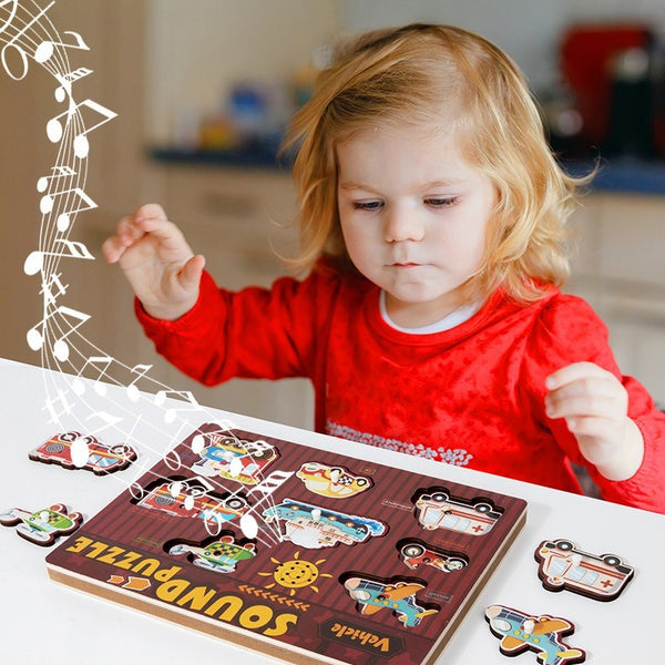Sound & Discovery Wooden Peg Puzzle