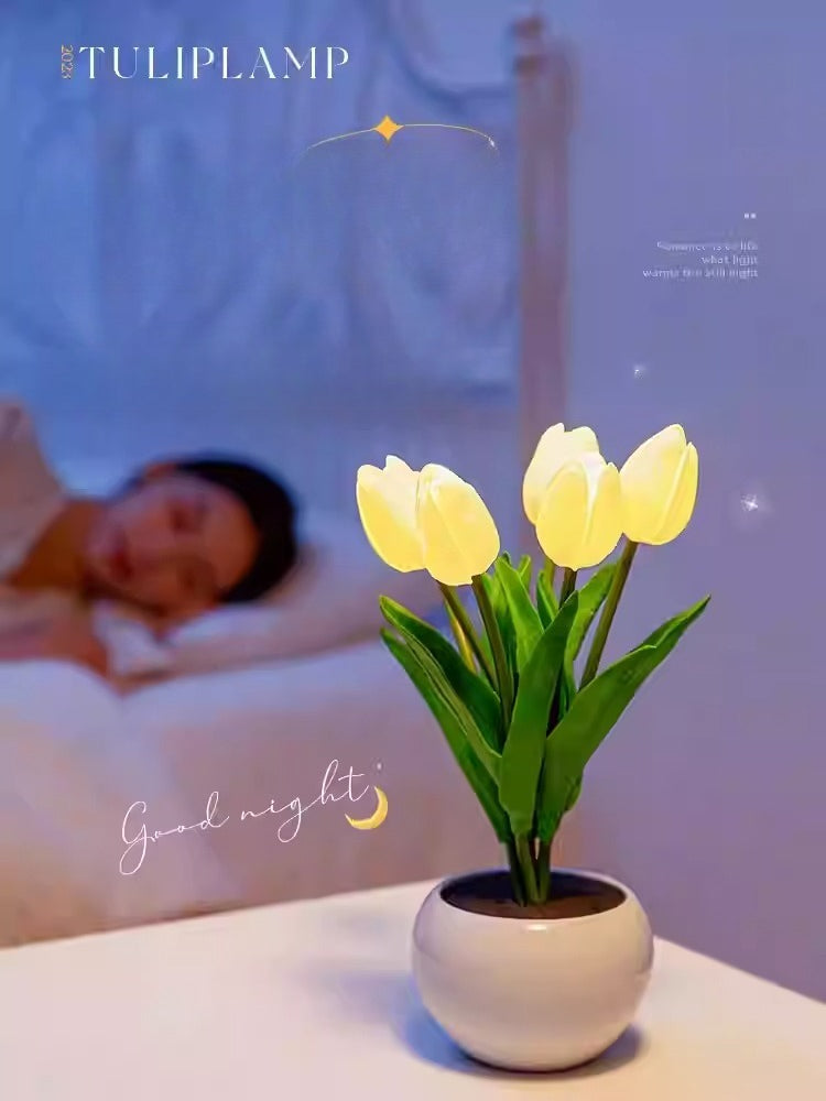 Tulip Flower Atmosphere Night Light