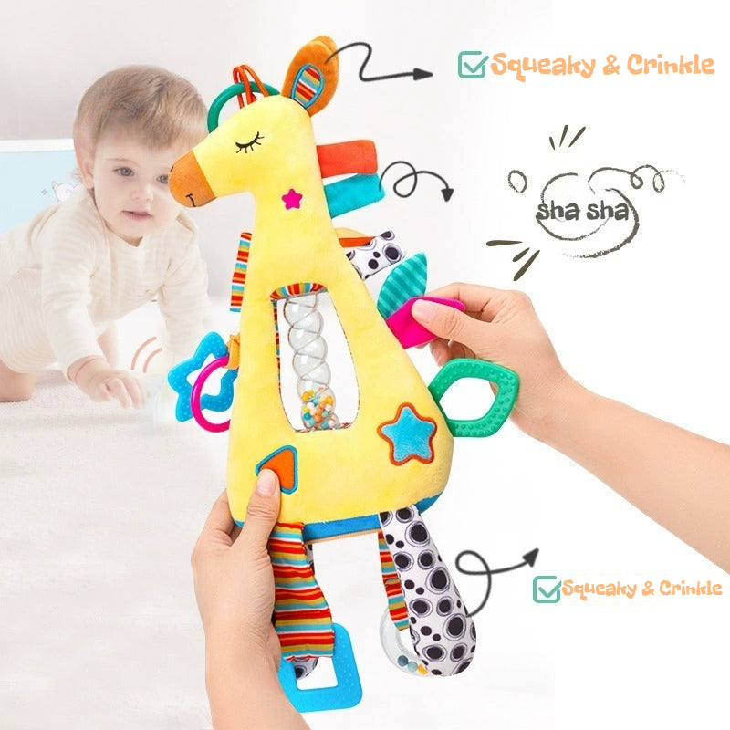 Animal Activity Rattle Plush for Babies