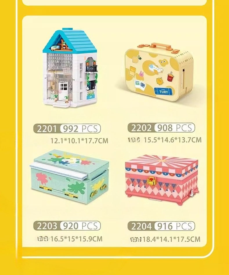 Portable Suitcase Miniature Room Building Kit