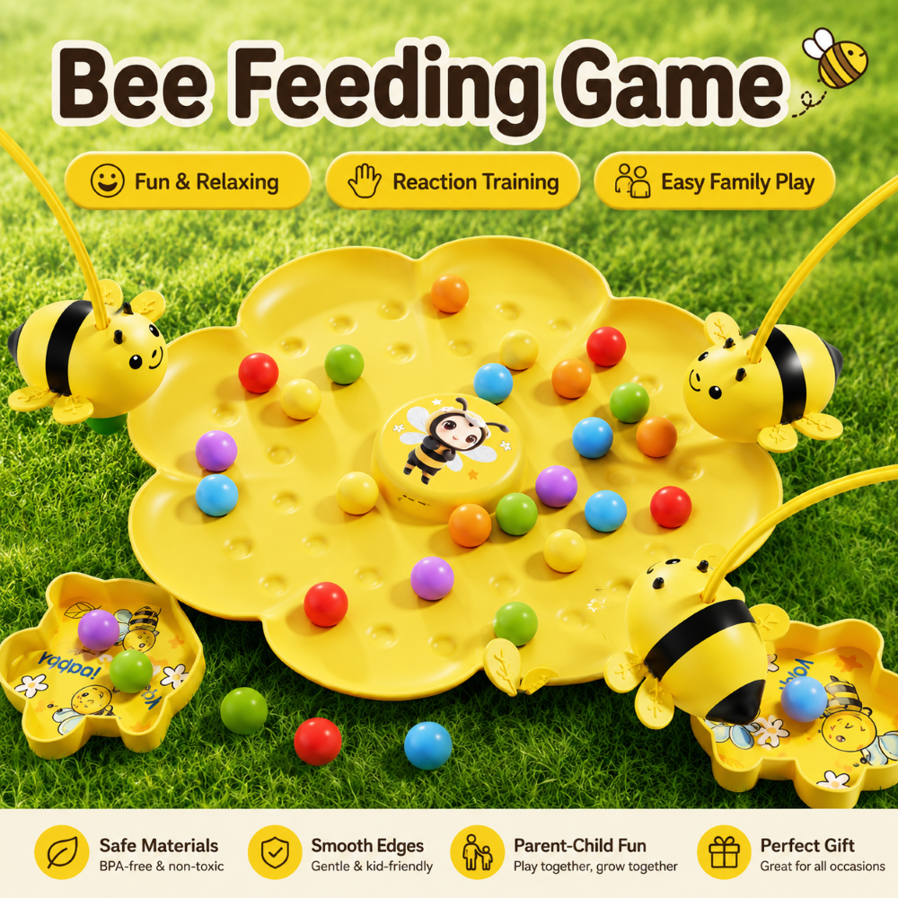 Magnetic Bee Headband Pollen Collecting Game